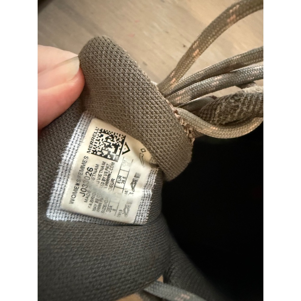 Merrell M-Select DRY Waterproof Hiking Boots Taupe Grey Pink J033026 Womens 8 - Picture 8 of 9